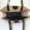 Ralph Lauren shopping bag in black leather - Detail D2 thumbnail