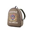 Gucci backpack in monogram canvas and blue leather - 00pp thumbnail