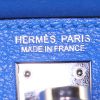 Borsa Hermès Kelly 20 cm in pelle Mysore Bleu Hydra - Detail D4 thumbnail