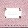 Dolce & Gabbana Sicily small model handbag in blue, pink and beige tricolor grained leather - Detail D4 thumbnail