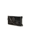 Bottega Veneta Rialto bag worn on the shoulder or carried in the hand in black suede and black leather - 00pp thumbnail