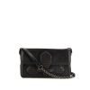 Bottega Veneta Rialto bag worn on the shoulder or carried in the hand in black suede and black leather - 360 thumbnail
