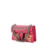 Borsa Gucci Dionysus in pelle rosa con decoro floreale - 00pp thumbnail