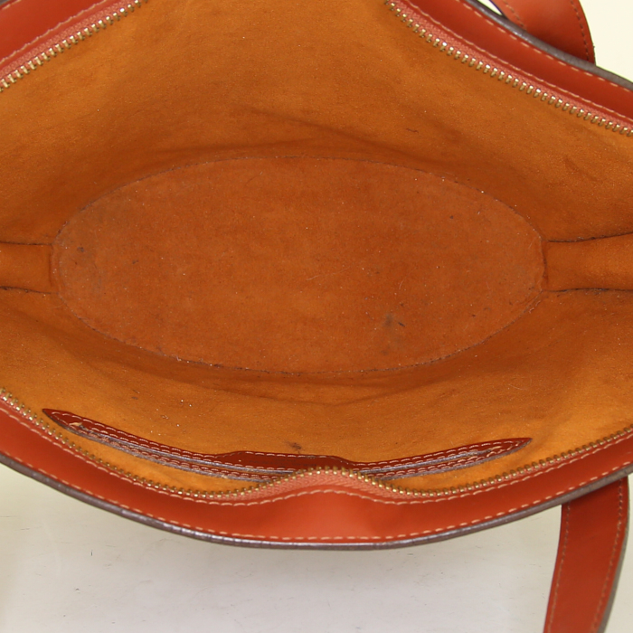 Bolso de mano Louis Vuitton Saint Jacques modelo pequeño en cuero Epi color coñac - Detail D2