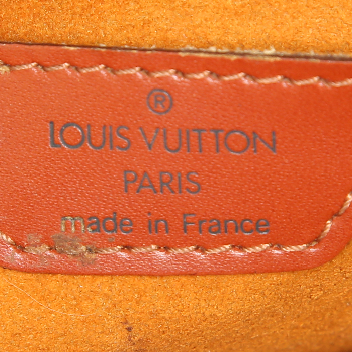 Louis Vuitton Saint Jacques small model handbag in cognac epi leather - Detail D3