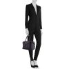 Bolso de fin de semana Hermès Wallago en cuero togo azul - Detail D2 thumbnail