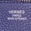 Borsa weekend Hermès Wallago in pelle togo blu - Detail D4 thumbnail