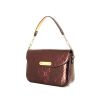 Louis Vuitton Sunset Boulevard large model bag worn on the shoulder or carried in the hand in burgundy monogram patent leather - 00pp thumbnail