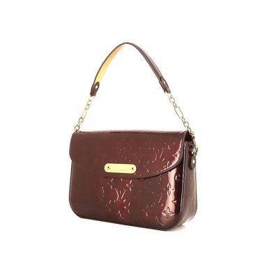 Louis Vuitton Sunset Boulevard large model bag worn on the shoulder or carried in the hand in burgundy monogram patent leather