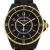 Chanel J12 watch in black ceramic and gold Ref:  H2918 Circa  2012 - 00pp thumbnail