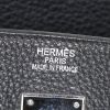 Hermes Birkin 40 cm handbag in black leather taurillon clémence - Detail D3 thumbnail