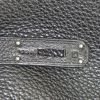 Hermes Birkin 40 cm handbag in black leather taurillon clémence - Detail D4 thumbnail