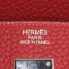 Borsa Hermes Birkin 40 cm in pelle Fjord rossa - Detail D3 thumbnail