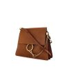 Chloé Faye medium model shoulder bag in brown leather - 00pp thumbnail
