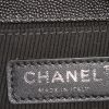 Chanel Boy small model shoulder bag in black quilted grained leather - Detail D4 thumbnail