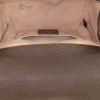 Sac porté épaule ou main Gucci Padlock Bengal petit modèle en toile monogram beige et cuir marron - Detail D3 thumbnail