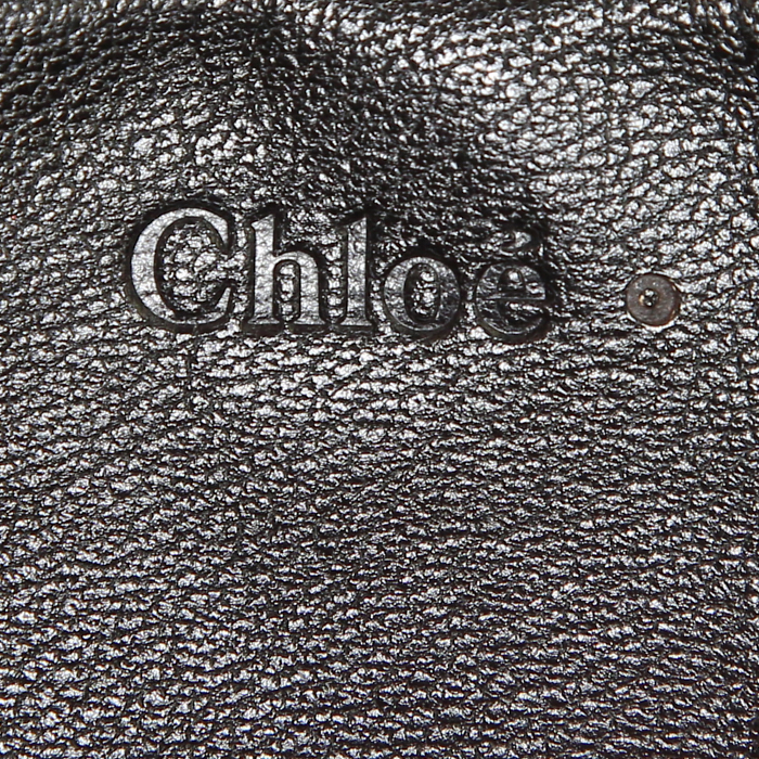 Chloé Elsie bag worn on the shoulder or carried in the hand in pink leather - Detail D4
