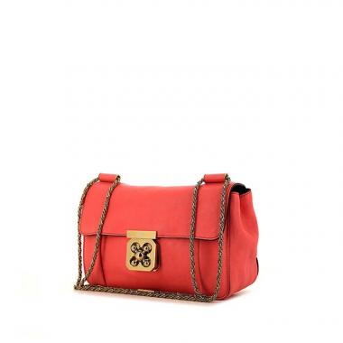 Borsa da spalla o a mano Chloé Elsie in pelle rosa