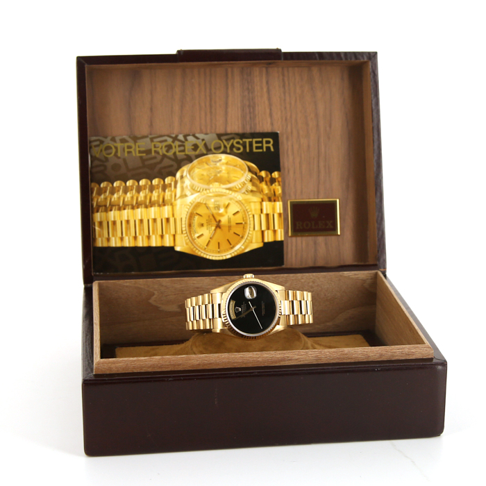 Rolex Day-Date watch in yellow gold Ref: 18238 Circa 1990 - Detail D2