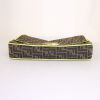 Fendi Baguette handbag in brown monogram canvas and green piping - Detail D5 thumbnail