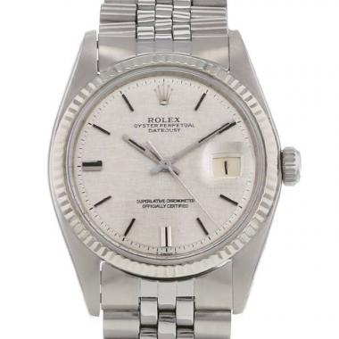 Montre Rolex Datejust en acier et or blanc 14k Ref :  1601 Vers  1972