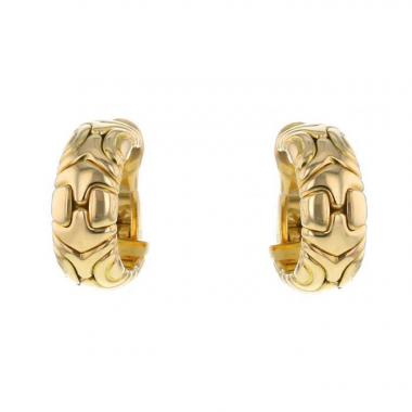 Paire de boucles d'oreilles Bulgari Alveare en or jaune