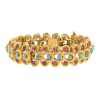 Vintage 1950's bracelet in yellow gold,  turquoises and ruby - 00pp thumbnail