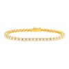 Articulated Vintage bracelet in yellow gold and diamonds - 00pp thumbnail