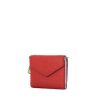Billetera Dior Diorissimo pequeña en cuero granulado rojo - 00pp thumbnail