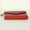 Dior Diorissimo small wallet in red grained leather - Detail D4 thumbnail