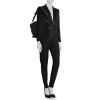 Borsa ventiquattrore Givenchy Nightingale in camoscio nero con motivo - Detail D2 thumbnail