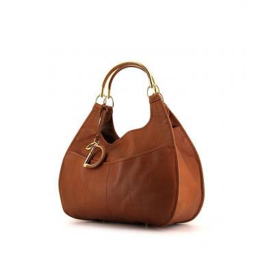Bolso Cabás Dior 61 en cuero marrón