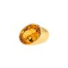 Vintage 1980's ring in yellow gold and citrine - 00pp thumbnail