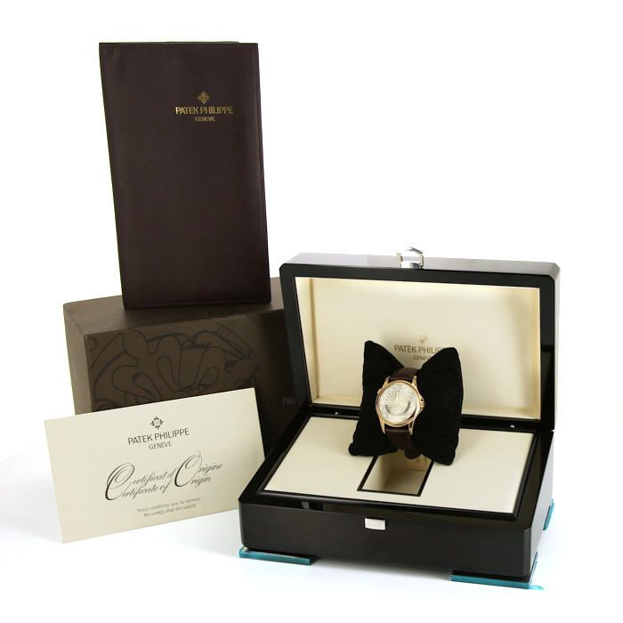 Montre Patek Philippe World Time en or rose Ref :  5130 Vers  2007