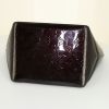 Louis Vuitton Bellevue small model handbag in burgundy monogram patent leather and natural leather - Detail D4 thumbnail