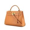 Hermes Kelly 32 cm handbag in gold grained leather - 00pp thumbnail