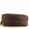 Louis Vuitton Alize travel bag in brown monogram canvas and natural leather - Detail D5 thumbnail