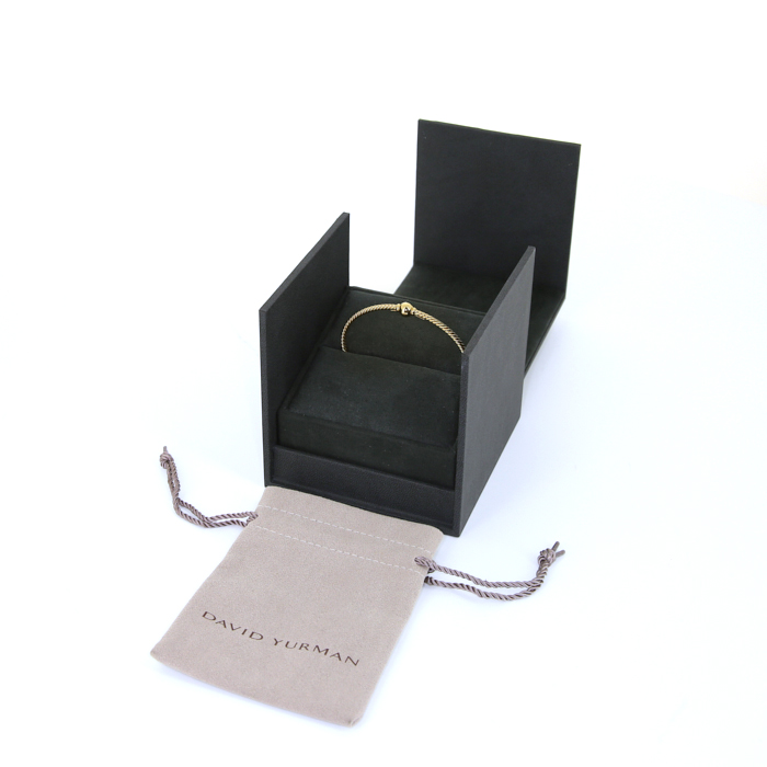 Bracciale a cerchio David Yurman Solaris in oro giallo