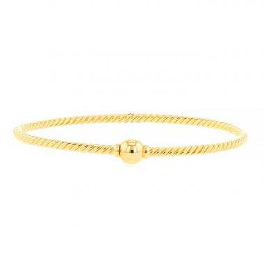 Bracciale a cerchio David Yurman Solaris in oro giallo