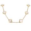 Van Cleef & Arpels Pure Alhambra necklace in yellow gold and mother of pearl - 00pp thumbnail