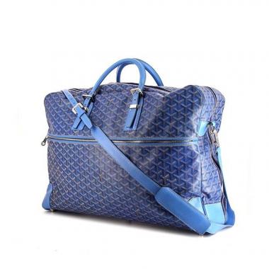Goyard Garment clothes-hangers in blue Goyard canvas and blue leather