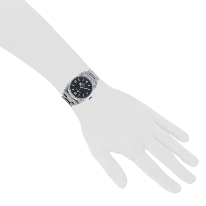 Rolex Explorer watch in stainless steel Ref:  114270 Circa  2000 - Detail D1