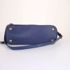 Prada Galleria handbag in blue leather saffiano - Detail D5 thumbnail