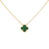 Van Cleef & Arpels Alhambra Vintage necklace in yellow gold and malachite - 00pp thumbnail