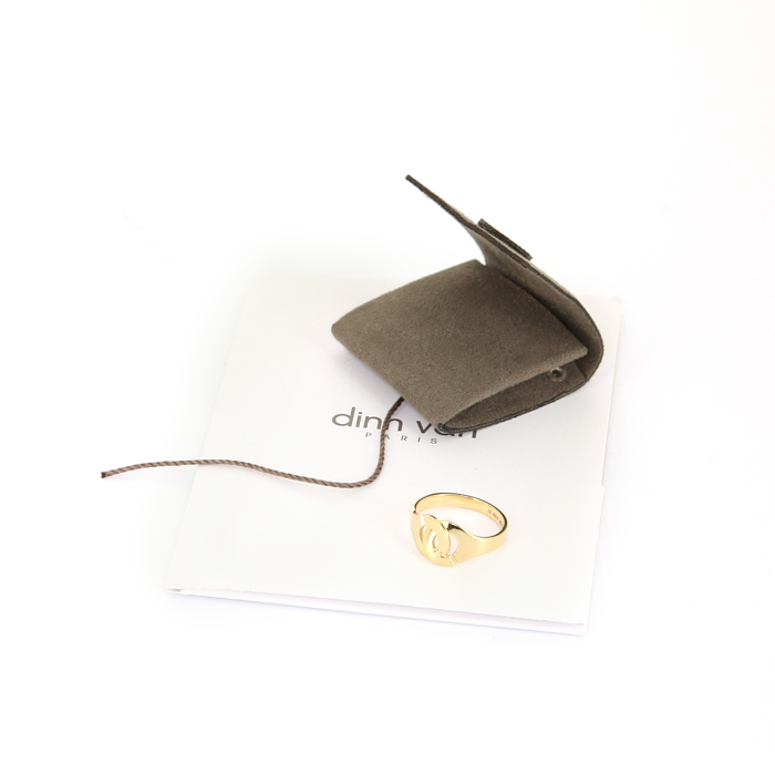 Dinh Van Menottes R10 ring in yellow gold - Detail D2