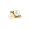 Mauboussin 1980's ring in yellow gold,  pearls and diamonds - 00pp thumbnail