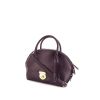 Salvatore Ferragamo Fiamma medium model shoulder bag in purple leather - 00pp thumbnail