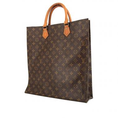 Louis Vuitton Louis Vuitton Sac Plat shopping bag in brown monogram canvas and natural leather