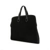 Bolso de mano Hermès Heeboo modelo pequeño en lona negra y cuero negro - 00pp thumbnail