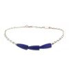 Vhernier Calla bracelet in silver and lapis-lazuli - 00pp thumbnail
